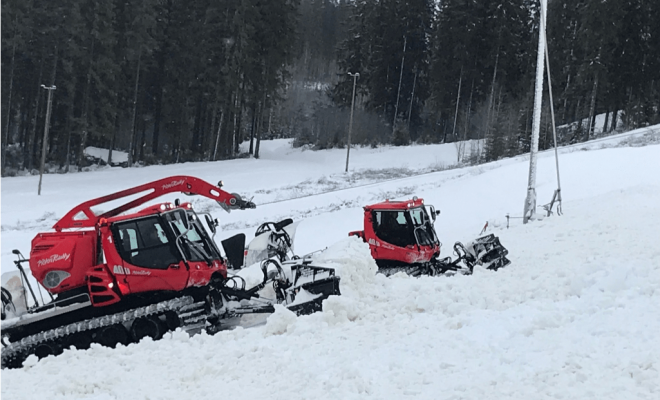Rinnekoneet puskevat – Keskimaa-rinne avataan lauantaina