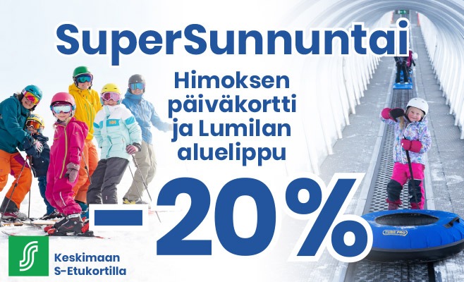 SuperSunnuntai Keskimaan S-etukortilla