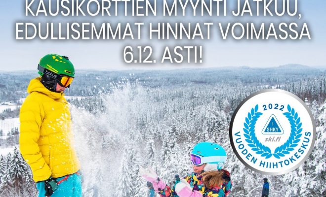 KAUSIKORTTIEN MYYNTI JATKUU, EDULLISEMMAT HINNAT VOIMASSA 6.12. asti!