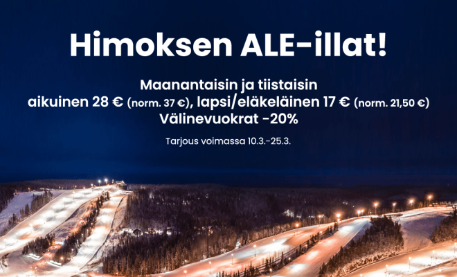 Himoksen ALE-illat maaliskuussa!