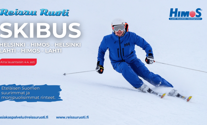 Hyppää Himos Skibussin kyytiin Helsingistä, Vantaalta tai Lahdesta!