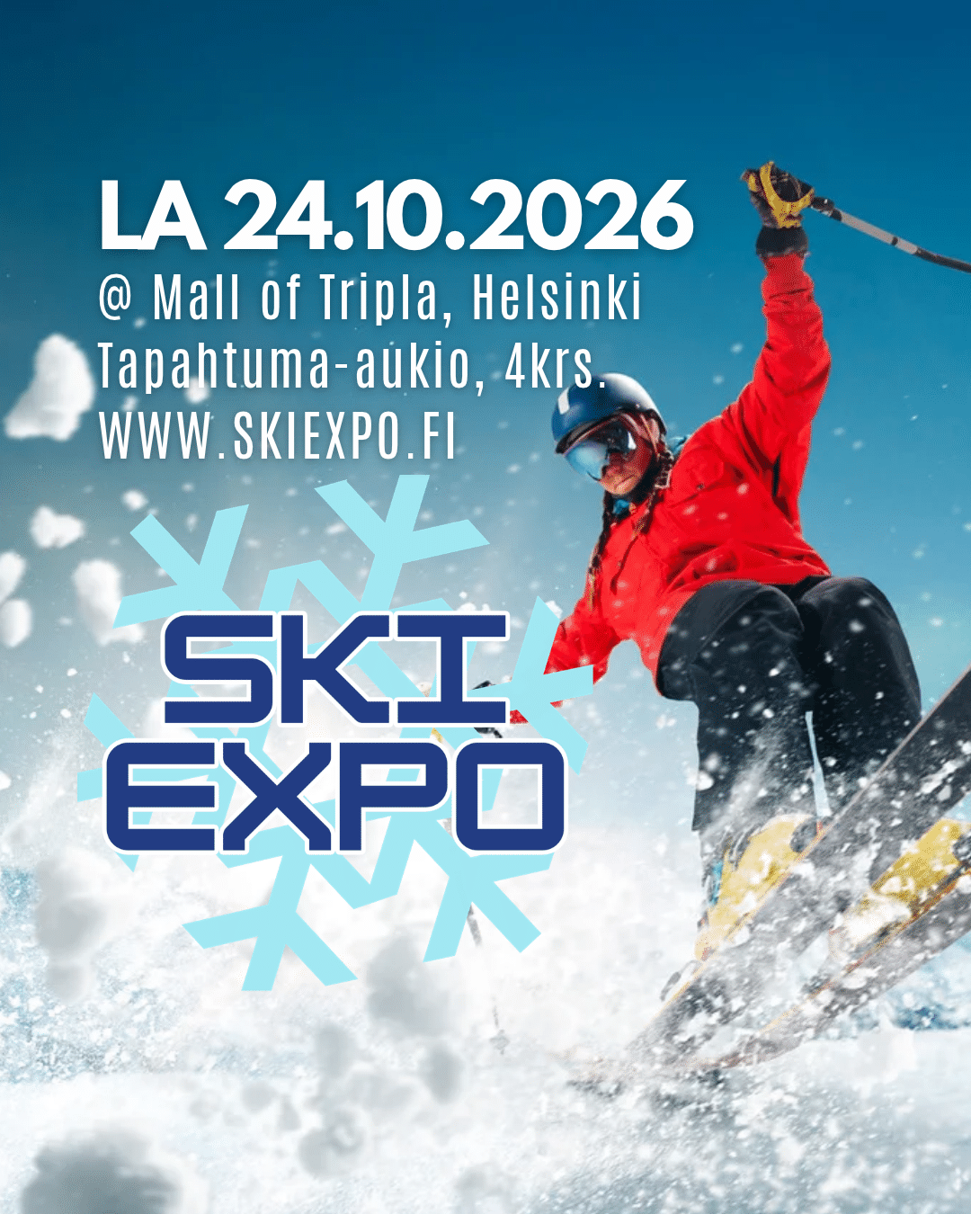 Olemme mukana SkiExpoilla – tutustu messutarjoukseemme!